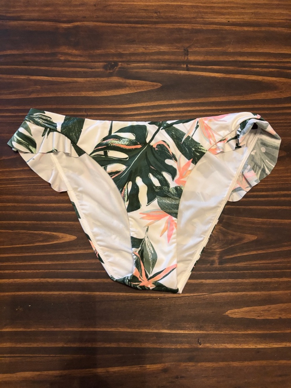 Carve designs tropical ruffle  small bikini bottoms
